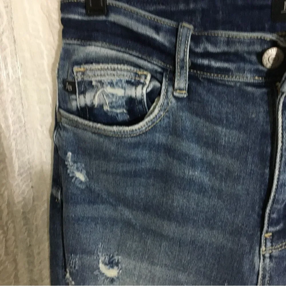 Judy Blue Distressed Straight Fit Jeans Size 9/29
